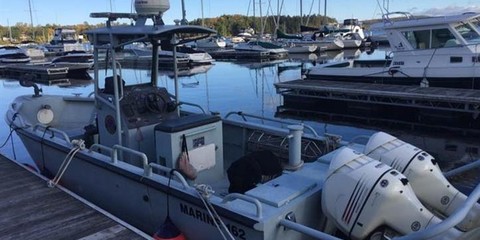 1999 27 hike built aluminum patrol boat w/ trailer