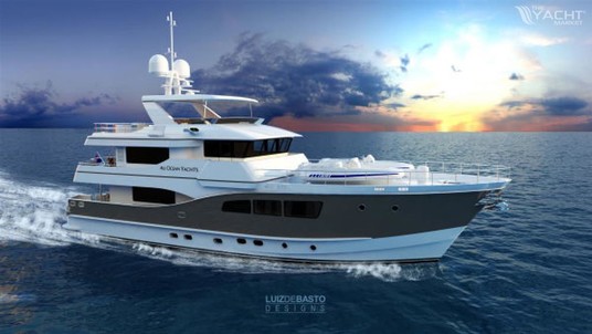All ocean yachts tri deck explorer yacht