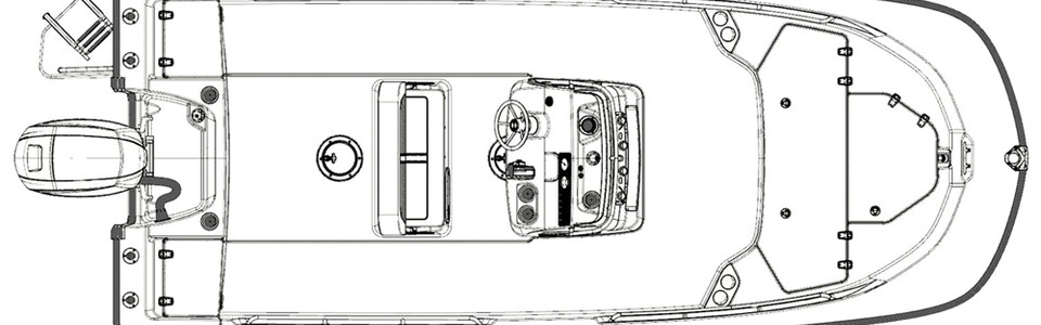 Boston Whaler 190 Montauk Außenplan