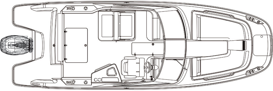 Boston Whaler 230 Vantage Exterior Plan