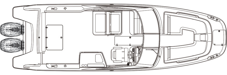 Boston Whaler 270 Vantage Plan Extérieur