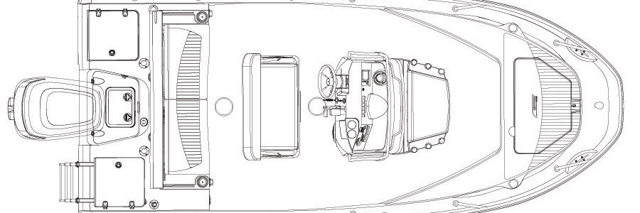 Boston Whaler 180 Dauntless Вид Сверху