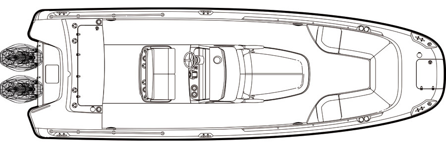 Boston Whaler 270 Dauntless Piano Esterno