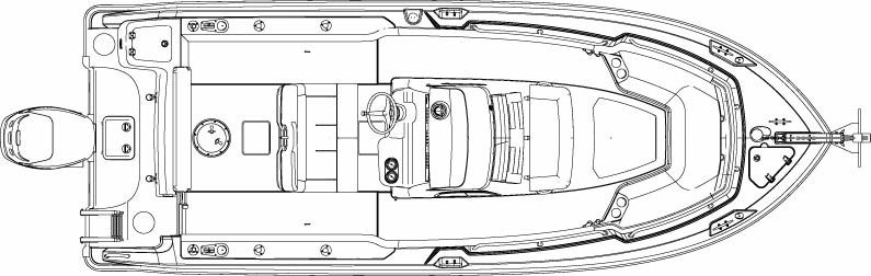 Boston Whaler 230 Outrage Exterior Plan