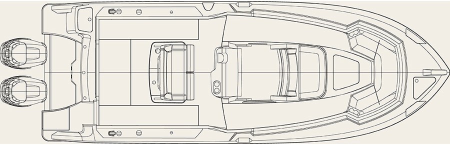 Boston Whaler 250 Outrage Plano Exterior 2