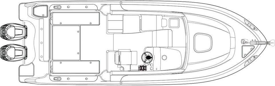 Boston Whaler 285 Conquest Exterior Plan