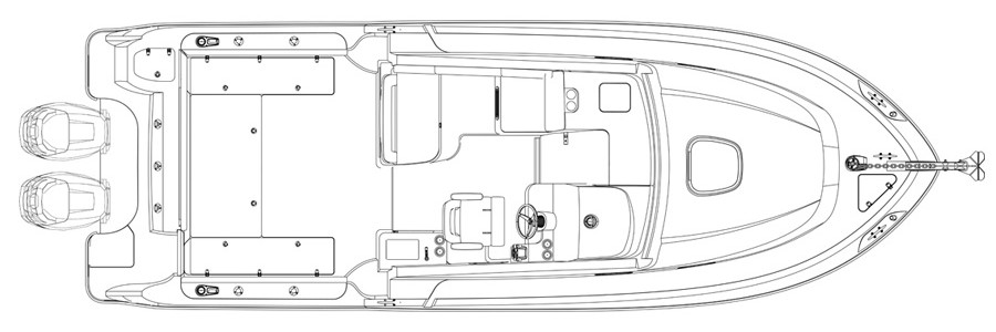 Boston Whaler 315 Conquest Plano Exterior