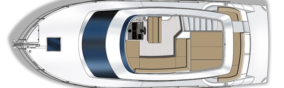 Carver C36 Command Bridge Flybridge Deck