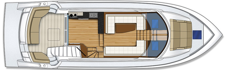 Carver C52 Command Bridge Pont Principal