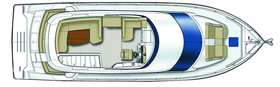 Carver C52 Command Bridge Flybridge Deck