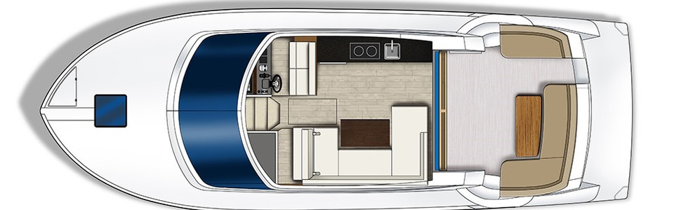 Carver C37 Coupe Pont Principal