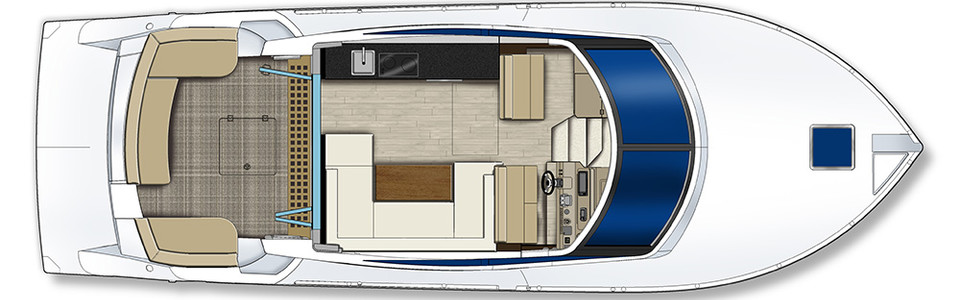 Carver C43 Coupe Главная Палуба