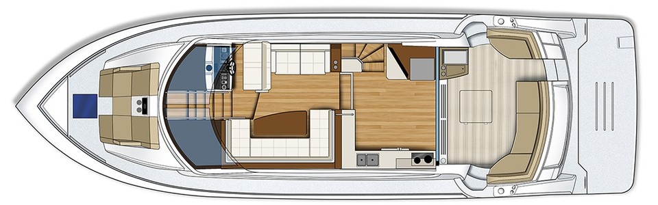 Carver C52 Coupe Main Deck