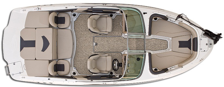 Chaparral 21 Ski&Fish H2O Вид Сверху
