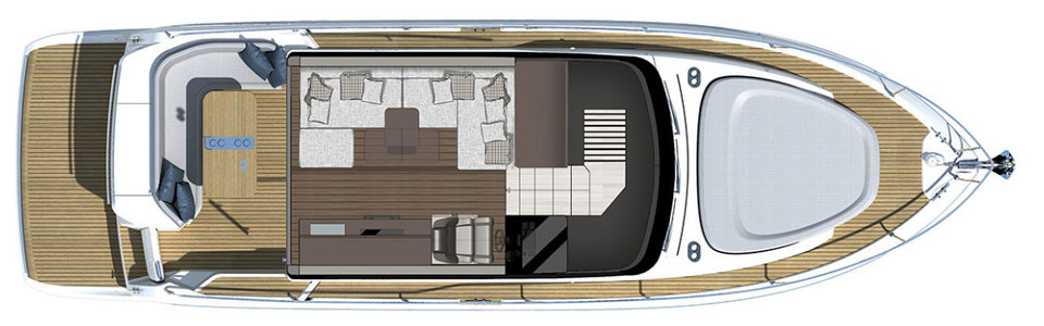 Cranchi T 36 Crossover Main Deck