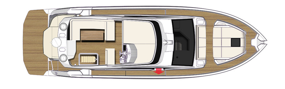 Cranchi E 52 F Evoluzione Cubierta de Flybridge