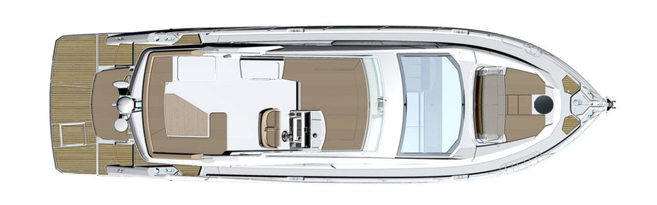 Cranchi E 56 F Evoluzione Flybridge Deck