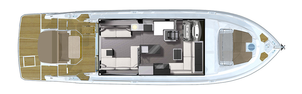 Cranchi E 56 F Evoluzione Hauptdeck 2