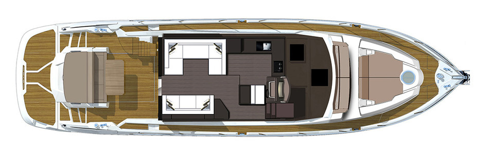 Cranchi 60 Fly Cubierta Principal