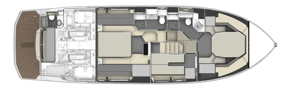 Cranchi E 52 S Evoluzione Cubierta Inferior