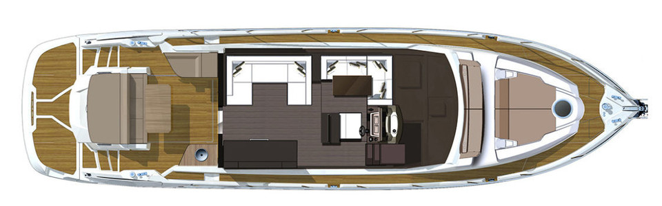 Cranchi 60 HT Главная Палуба