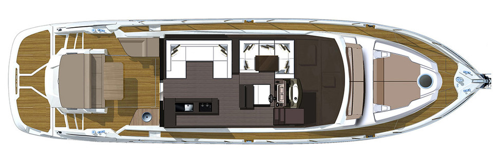 Cranchi 60 HT Главная Палуба (Опционально)