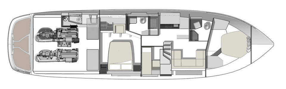 Cranchi 60 ST Pont Inférieur
