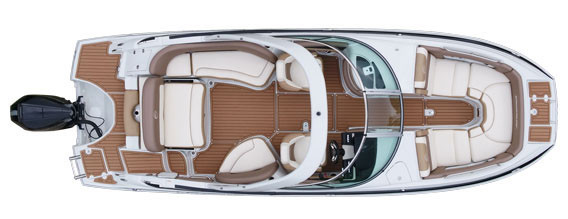 Crownline E 255 XS Вид Сверху