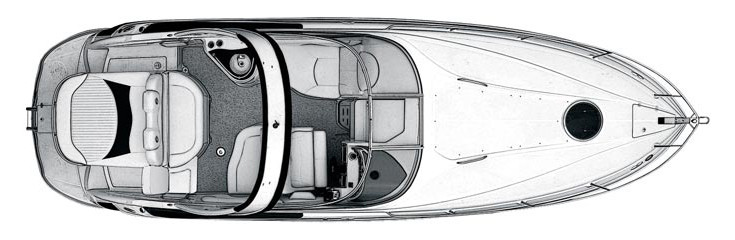 Crownline 325 SCR Exterior Plan