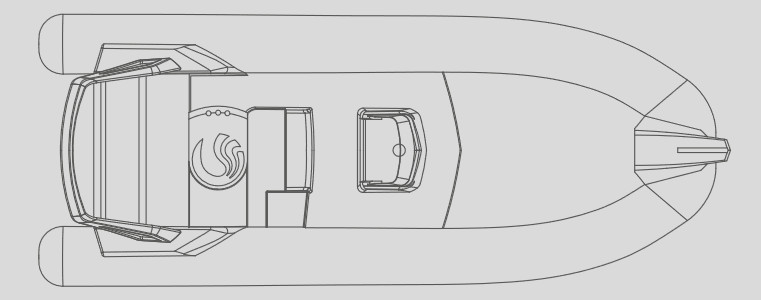 Tempest 770 Open Вид Сверху