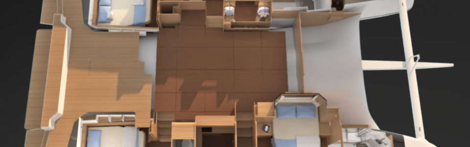 Dufour 48 Catamaran Нижняя Палуба