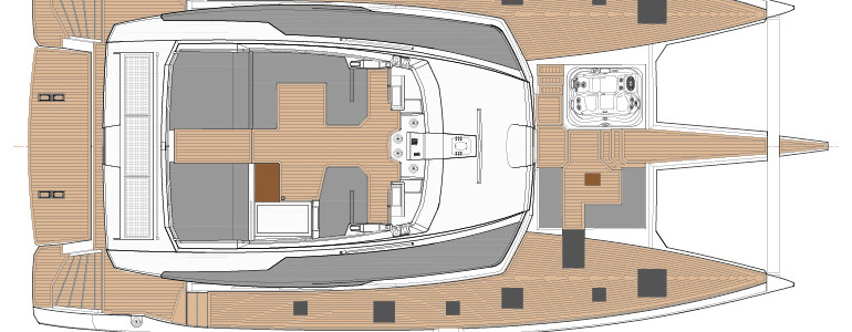 Fountaine Pajot Alegria 67 Флайбридж Палуба