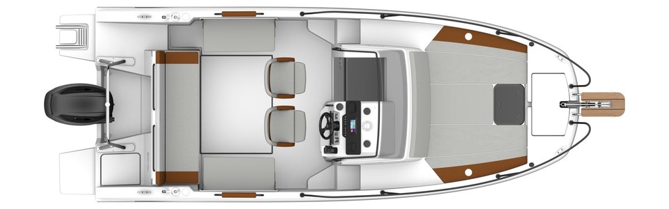 Beneteau Flyer 7 SUNdeck Plan Extérieur 2