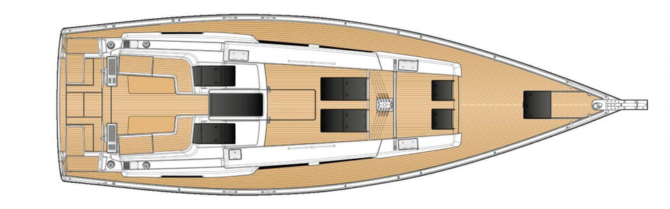Hanse 508 Exterior Plan