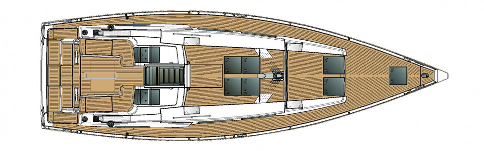 Hanse 458 Exterior Plan