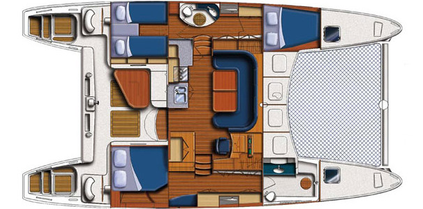 Catana 43 Unterdeck (Optional)