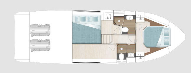 Sealine C390 Pont Inférieur