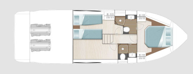 Sealine C390 Lower Deck (Optional 3)