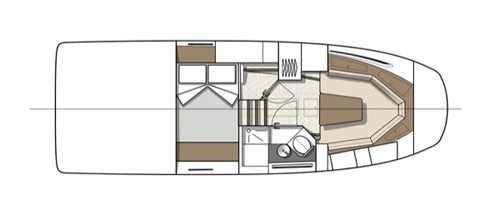 Beneteau Gran Turismo 32 Нижняя Палуба