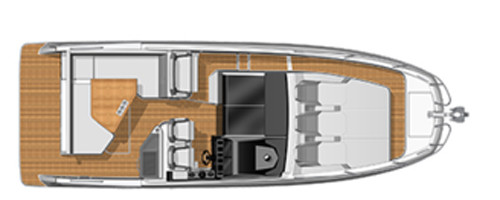 Beneteau Gran Turismo 32 Главная Палуба 2