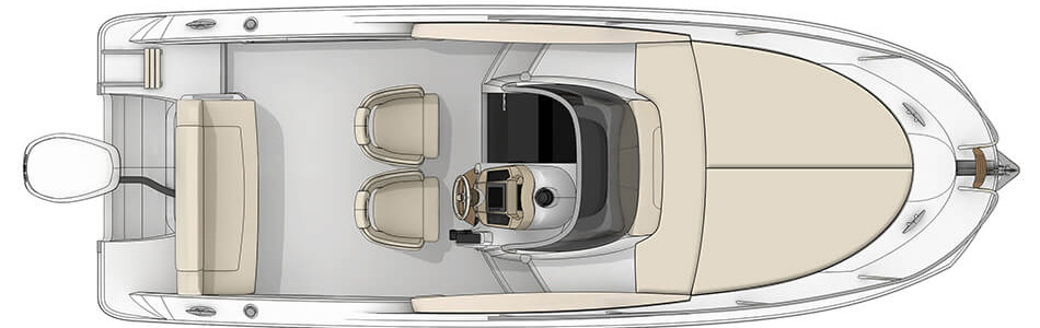 Sessa Key Largo 24 FB Main Deck