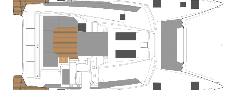 Fountaine Pajot Elba 45 Exterior Plan