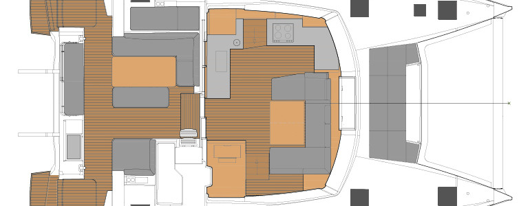 Fountaine Pajot Elba 45 Main Deck