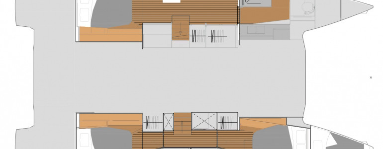 Fountaine Pajot Elba 45 Lower Deck