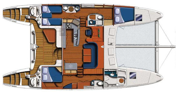 Catana 52 OC Cubierta Principal (Opcional)