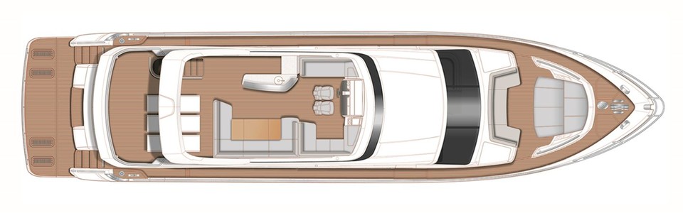 Princess Y78 Flybridge Deck