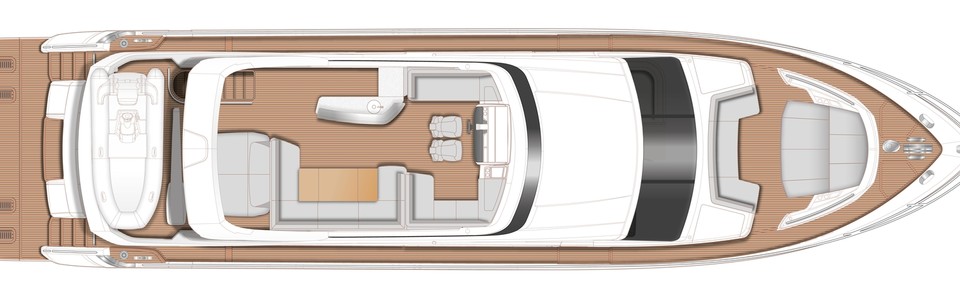 Princess Y78 Флайбридж Палуба (Опционально)