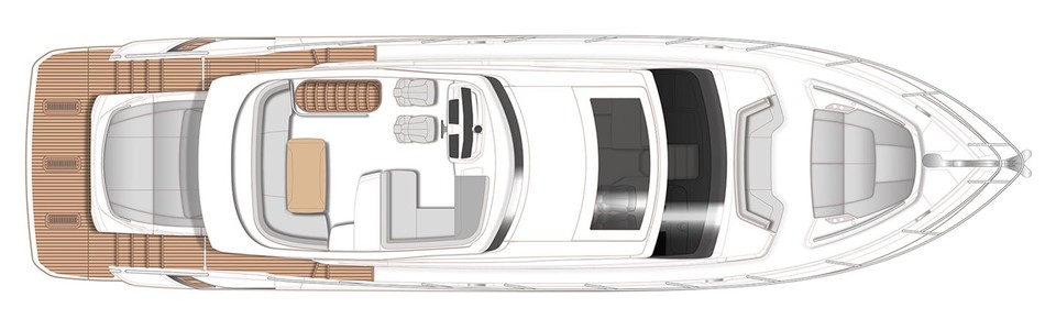 Princess S62 Sportbridge Deck