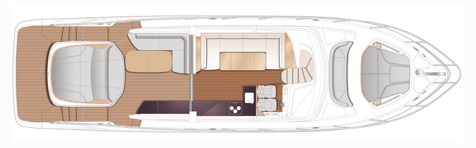 Princess V55 Main Deck