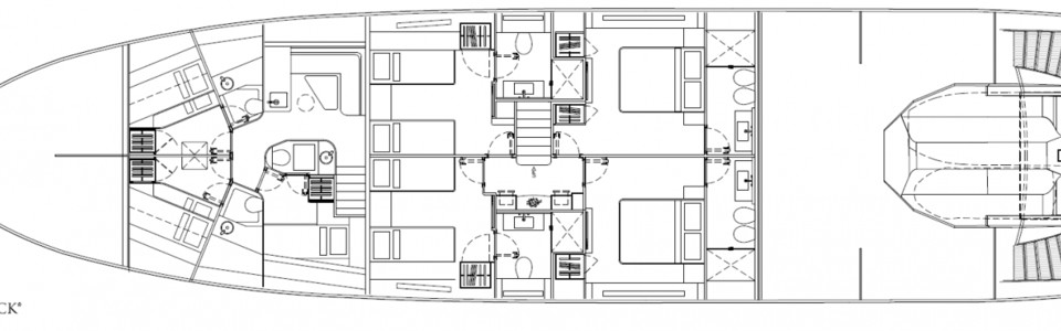 Sunseeker 100 Yacht Unterdeck